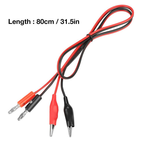 Cable Banana Plug,Output Cable Line Banana Plug Clip Wire 30v 5a for Adjustable Dc Regulated Power Supply,Cables Test Leads for Multimeter,80cm...
