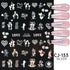 9 Sheet Valentine's Day Heart Nail Art Stickers Decals, 3D Laser Heart Rose Cat Letter Nail Stickers for Nail Art, Romantic Cute Nails Adhesive Ma...