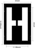 2 inch Letter Stencils Kit, Plastic Letters and Numbers Interlocking Stencil Set 138 Piece...