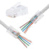 RJ45 Crimp End Pass Through Connector 8P8C UTP Network Plug CAT6 Cable Gold Plated … (50)...