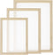 Worown 3 Size Wooden Paper Making Mould Frame Papermaking Screen for DIY Paper Craft and Dried Flower Handcraft...