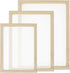 Worown 3 Size Wooden Paper Making Mould Frame Papermaking Screen for DIY Paper Craft and Dried Flower Handcraft...