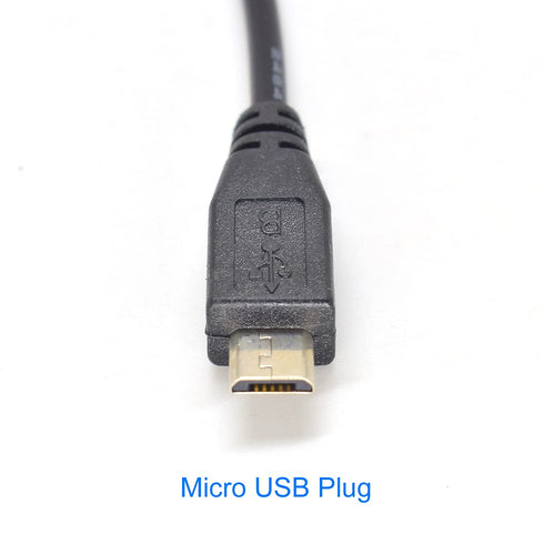5PCS Micro USB Cable 2 Wire USB Pigtail Cable Micro USB Male to Open-end Cable 30cm 12inch 22AWG 5V 3A DIY Power Charge Cable W/Quick Wire Cable C...