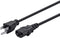 Monoprice 3ft 16AWG Power Cord Cable w/ 3 Conductor PC Power Connector Socket (C13/5-15P) - Black...