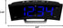 La Crosse Technology Curved Blue LED Atomic Dual Alarm Clock, 1.8 Inch (617-249)...
