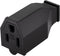 1 PCS Extension Cord Ends Electrical Replacement Connector NEMA 5-15R 15A 125V Black Shell 2Pole 3Wire Grounding Female Electric Replacement Plug...