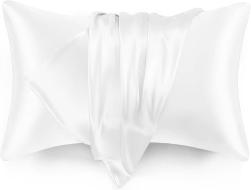 Love's cabin Satin Pillowcase for Hair and Skin, Similar to Silk Pillow Cases for Women, Pillow Case Queen Size Set of 2, Satin Cooling Pillow Cov...