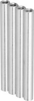 4PCs Aluminum Standoffs Round Tube Extension Support Round Sleeve Connector Rod Bar Stud Tube Nut M4 x 0.7mm Female Threads 60mm Length Robotics A...