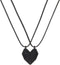Two Souls One Heart Pendant Necklaces for Men's and Women's Couple Wishing Stone Creative Magnet Couples Necklace Fashion Simple Heart Wishing Sto...