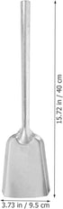 Veemoon Fireplace Ash Shovel Iron Gardening Shovel Barbecue Carbon Shovel Slag Shovel Long Handle Coal Shovel Stove Fire Cleaning Scoop Dust Pan S...
