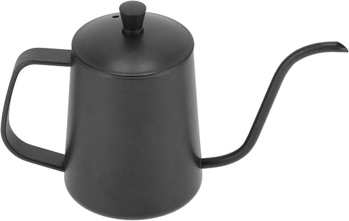 350ml Gooseneck Coffee Kettle, 304 Stainless Steel Tea Kettle for Stovetop, 11.3 oz Long Spout Tea Pot for Home Kitchen Office Hotel(Black)...