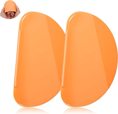 Flexible Curved Edge Silicone Bowl Scraper, Food Grade Dough Scraper for Baking Sourdough Bread, Cake, Bench Scrapers, Multipurpose Kitchen Dish S...