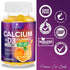 Sugar Free Calcium Gummy Bites Plus 400 IU Vitamin D3, Bone Health & Immune Support - Chewable Calcium Nutrition Supplement, Non-GMO, Orange Flavo...
