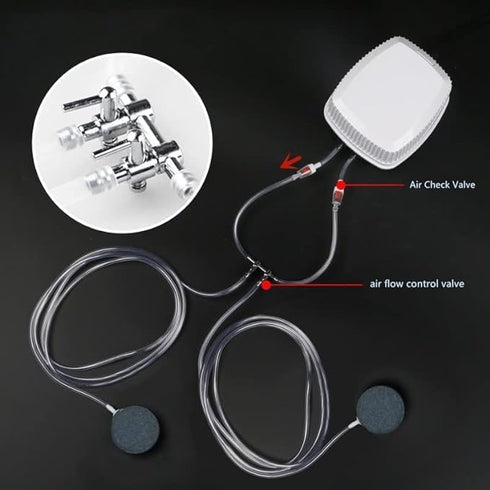 Stainless Steel Aquarium Fish Tank 9- way Air Pump Control Valve Manifold Taps Silver Tone...