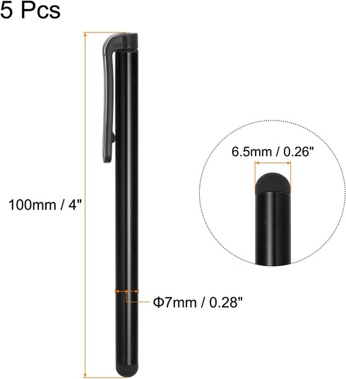 MECCANIXITY 5pcs Stylus Pens for Touch Screens Universal Capacitive Stylus Pencil Sensitivity for Phone Tablet All Capacitive Touch Screen Device,...