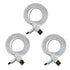 3pcs Extension Cable USB to DC Cable - 5V USB 2.0 Port Male to DC 5V Male 5.5mm x 2.5mm Power Cord White 100cm(3.3ft)...