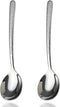 Soup Spoons, Premium 18/10 Stainless Steel Large Round Spoons with Long Handles, 8.2" Long Tablespoon, Dishwasher Safe, 2 pack...