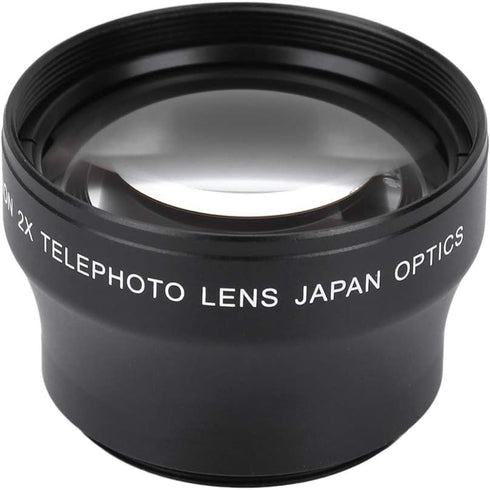 2X Camera Lens for 37mm Mount Camera, 2X Magnification High Definition Converter Telephoto Lens...