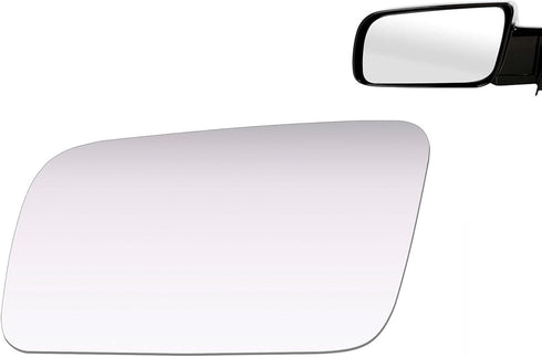 Side Mirror Glass fit for Cadillac Escalade GMC Yukon Chevrolet Chevy Driver Left Side Mirror Glass Replacement No Backing Plate Including Adhesiv...