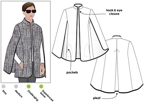 Style Arc Sewing Pattern - Nell Cape (Sizes 18-30)...