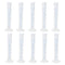 Geesatis 10 Pcs Plastic Measuring Cylinders 50 ml Lab Test Graduated Measuring Cylinder...