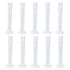 Geesatis 10 Pcs Plastic Measuring Cylinders 50 ml Lab Test Graduated Measuring Cylinder...