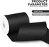 4 Inch 25 Yard Wide Satin Ribbon Black, Solid Fabric Large Ribbon Roll for Cutting Ceremony Wedding Opening Party Decoration, Chairs, Sewing, Fest...