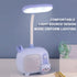 Little Deer Lamp with Pen Holder, Eye-Caring LED Portable Reading Light with 361 ° Curvable and Adjustable Neck-Blue...