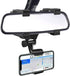 VAGURFO Rear View Mirror Phone Holder Mount, Car Phone Bracket/Stand with 270° Swivel and Adjustable Clips, Universal Smartphone Cradle, Black......