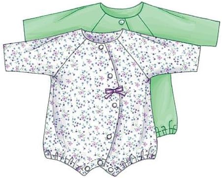 McCall's Patterns M6223 Infants' Coveralls, Top, Bodysuit, Pants, Diaper Cover, Blanket, Booties, Bib and Hat...