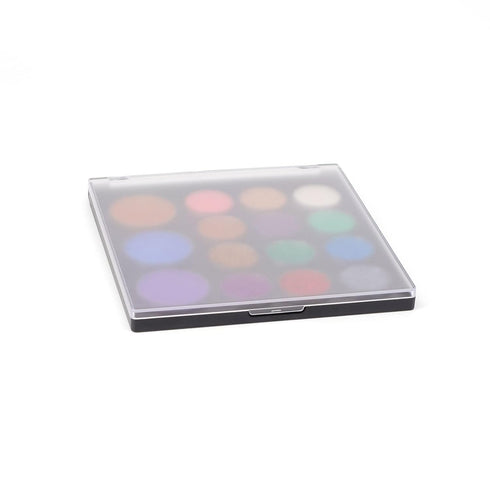 AJLTPA Magnetic Makeup Palette with Frosted Clear Top, Empty Eyeshadow Palettes depots Travel Storage Box with 40Pcs Adhesive Metal Stickers for D...
