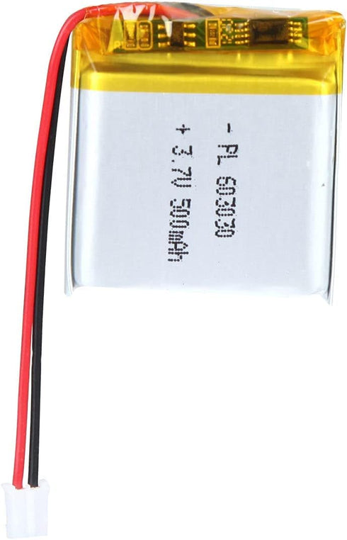 3.7V 500mAh 603030 Lipo battery Rechargeable Lithium Polymer ion Battery Pack with PH2.0mm JST Connector...