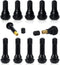 Tire Tyre Valve Stem 12 Pcs Car Tire Valve Stem TR412 TR414 Cap Rubber for Tubeless Rim Holes on Standard Vehicle Tires...