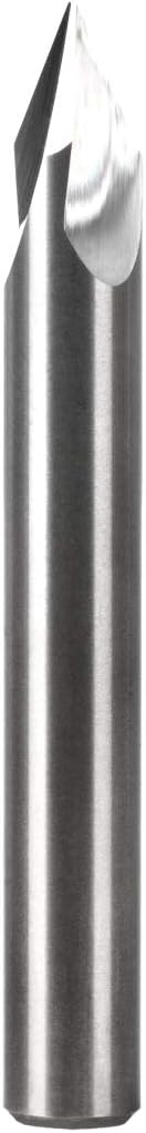 POWERTEC 73005 Solid Carbide Router Bit – V-Groove 60-Degree 1/4-Inch Diameter and 7/32-Inch Cutting Point Length...