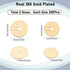 SUNNYCLUE 1 Box 400Pcs Real 18K Gold Plated Brass Beads Bulk 6mm 8mm Flat Round Disc Heishi Bead Long-Lasting Golden Loose Spacer Metal Beads for ...