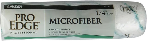 Linzer Products RC-172 Linzer Rc172-9 Shed-Free Paint Roller, 1/4 in Nap, 9 in L, Microfiber Cover, White...