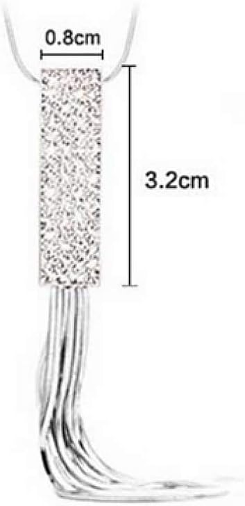 Cathercing Rhinestone Tassel Pendant Long Necklace for Women Sweater Chain Statement Necklace Choker Adjustable Elegant Jewelry Crystal Accessorie...