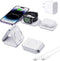 3-in-1 Wireless Charger for iPhone iWatch AirPods, Foldable Magnetic 18W Fast Charging Station for Multiple Apple Devices, Charging Stand for Trav...