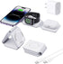 3-in-1 Wireless Charger for iPhone iWatch AirPods, Foldable Magnetic 18W Fast Charging Station for Multiple Apple Devices, Charging Stand for Trav...