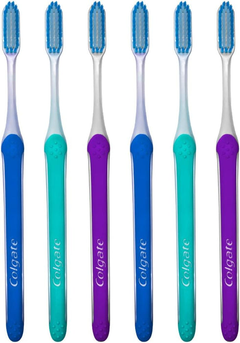 Colgate Slim Soft Ultra Compact Toothbrush, Extra Soft (Colors Vary) - Pack of 6...