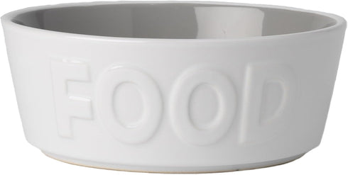 PetRageous 14013 Back to Basics Dishwasher and Microwave Safe Dog Food Bowl 6-Inch Diameter 2.25-Inch Tall 2.5-Cup Capacity for Medium Dogs and La...