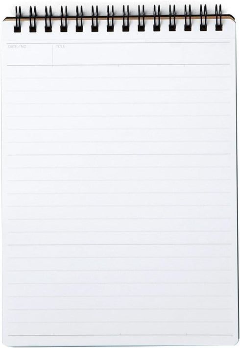 Maruman MNEMOSYNE Notebook 6.97 x 5.04 Inches (B6), 7mm ruled 21-line, 50 Sheets (N196A), white...
