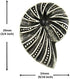 Bezelry 12 Pieces Ammonite Metal Shank Buttons 20mm X 14mm (Antique Silver)...