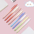 Retractable Gel Pens,8ct Black Ink 0.5mm Fine Point Pens Comfort Grip Smooth Writing Pens with Aesthetic Gradient Color Barrel for Journaling Note...