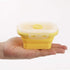 Collapsible Silicone Food Storage Container, Portion Control Container with Clip-on Lid, Stackable, Space Saving, Microwave/Fridge/Freezer/Dishwas...