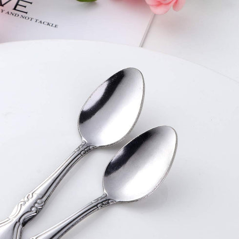 Coffee Spoons Set of 12, Mini Coffee Spoons, Stainless Steel Espresso Spoons, Small Spoons for Dessert, Tea, Appetizer, 4.6 inch, Silver...