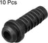 uxcell 10pcs 5mm Inner Dia PVC Strain Relief Cord Boot Protector Power Tool Hose Black...