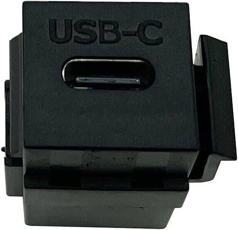 USB C Keystone Jack Adapter,Dafensoy USB C Upgrade 90 Degree Jack USB 3.1 Type-C Female to Female Insert Snap-in Connector Adapter,Suitable for Wa...
