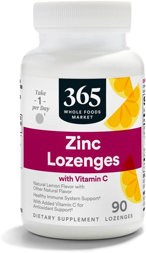 365 by Whole Foods Market, LOunceenges Zinc Vitamin C, 90 Count...