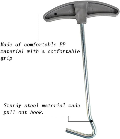 3 Pcs Outdoor Tent Peg Puller Extractor with Plastic Handles, Portable Tool for Camping and Other Outdoor Activities...